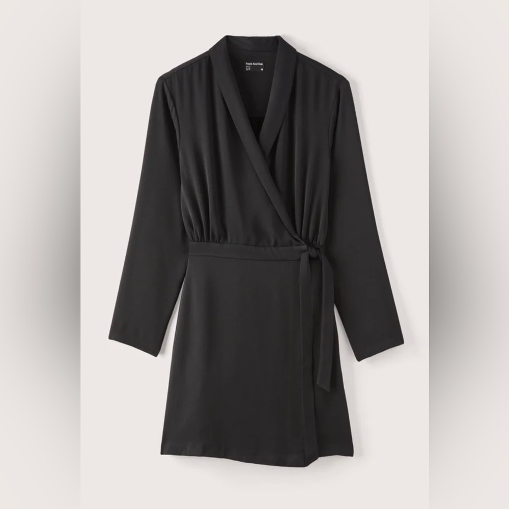 Frank & Oak The Wrap Satin Dress - Picture 5 of 9